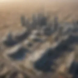 Stunning aerial view of Dubai Motor City showcasing modern architecture