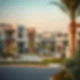 Scenic view of Dubai Mudon community showcasing modern architecture