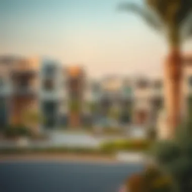 Scenic view of Dubai Mudon community showcasing modern architecture