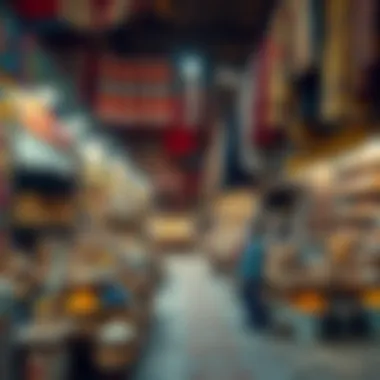 A traditional souk filled with spices and textiles, reflecting Dubai's rich cultural heritage.