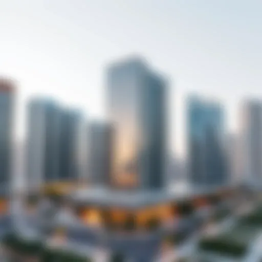 Stunning view of Emaar Office architecture