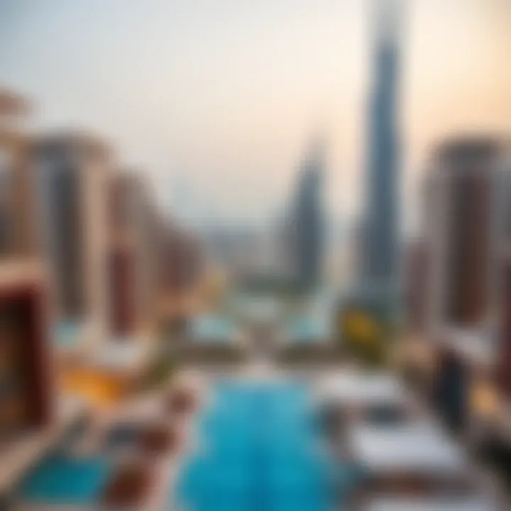Skyward Dreams: Dubai's Architectural Brilliance Stunning skyline view of Dubai with high-end residences
