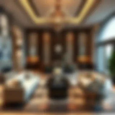 Interiors of Elegance: Where Comfort Meets Sophistication Opulent interior of a luxury home showcasing fine furnishings