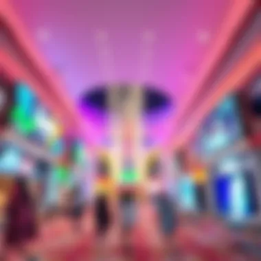 Vibrant entertainment facilities at Manar Mall