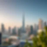 A stunning skyline view of Dubai showcasing modern architecture and real estate development.