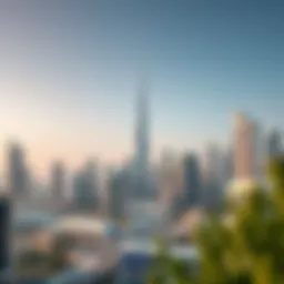 A stunning skyline view of Dubai showcasing modern architecture and real estate development.