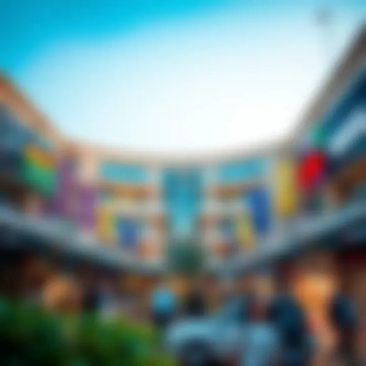 Vibrant Retail Landscape in Nakheel Mall Vibrant retail environment at Nakheel Mall