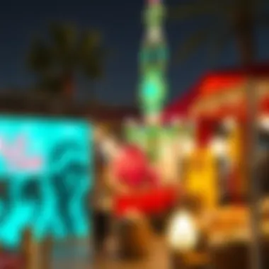 Cultural Exploration in Dubai Vibrant cultural scene in Dubai featuring art installations and local markets