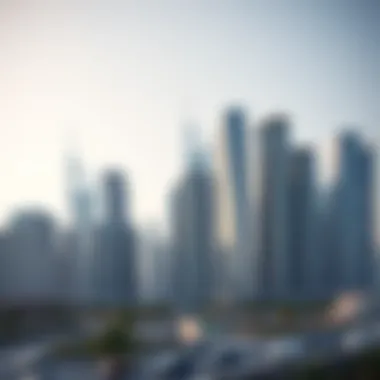 Business Bay skyline with office buildings