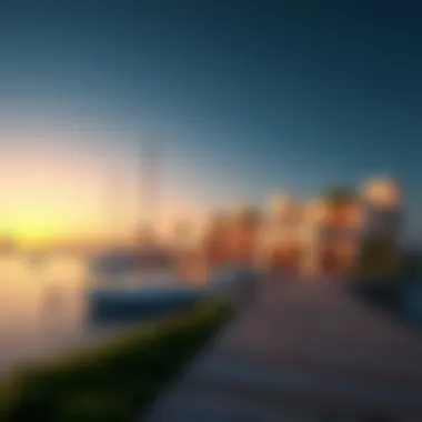 Luxury villas and waterfront properties on Palm Jumeirah