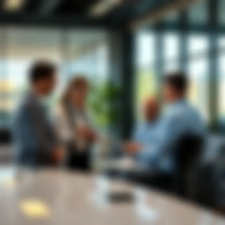 Consultation with Real Estate Experts Real estate agents discussing property options with clients