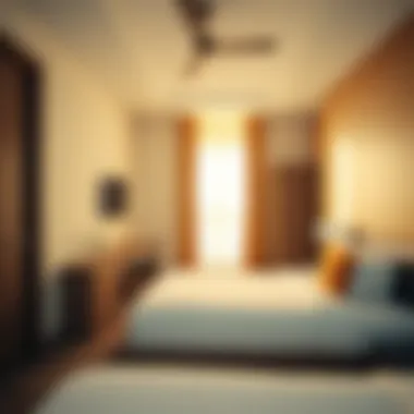 Amenities available in rental rooms, like Wi-Fi and furniture