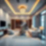 Spacious room interior showcasing modern decor