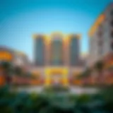 Stunning view of Rose 1 Emirates Gardens highlighting its unique architecture