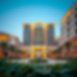 Stunning view of Rose 1 Emirates Gardens highlighting its unique architecture