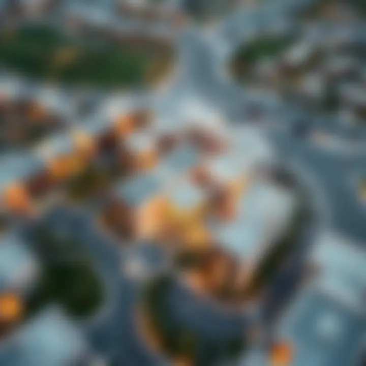 Aerial view of Sidra Village showcasing modern architecture