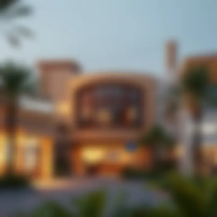 Vibrant community amenities and shopping areas in Sidra Village