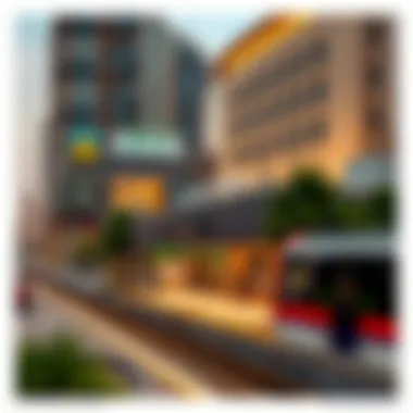 View of Al Nahda Metro Station with surrounding amenities