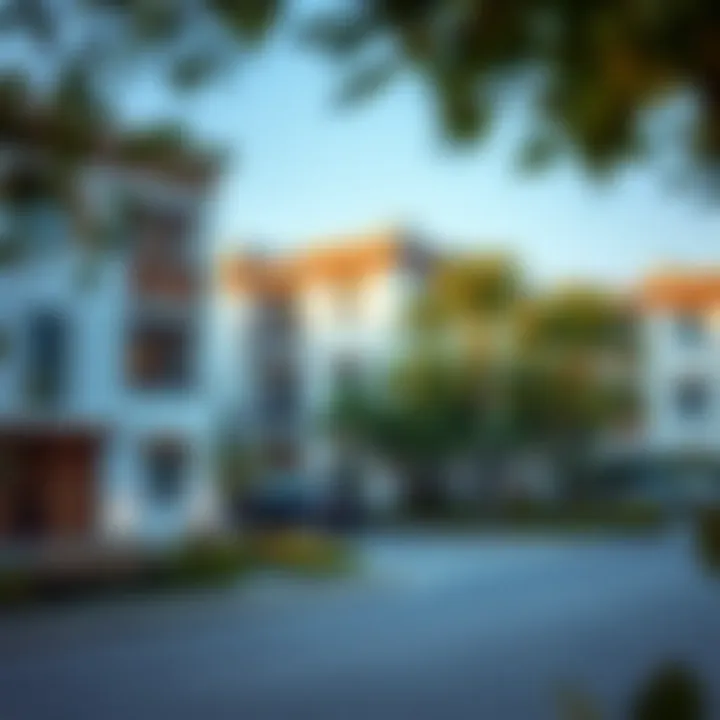 A tranquil residential area in البرشاء depicting community living