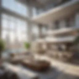 Stunning view of a modern loft in Dubai