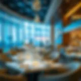 Elegant dining setup at a DFC Mall restaurant