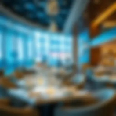 Elegant dining setup at a DFC Mall restaurant