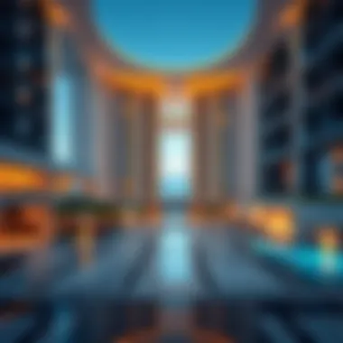 Stunning architectural design of a luxury hotel