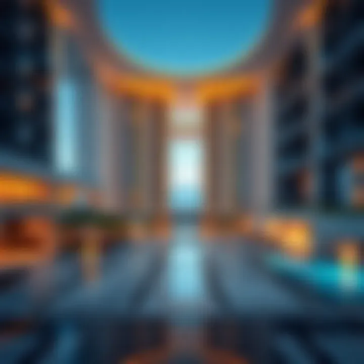 Stunning architectural design of a luxury hotel