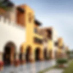 Traditional architecture along Dubai Al Seef waterfront