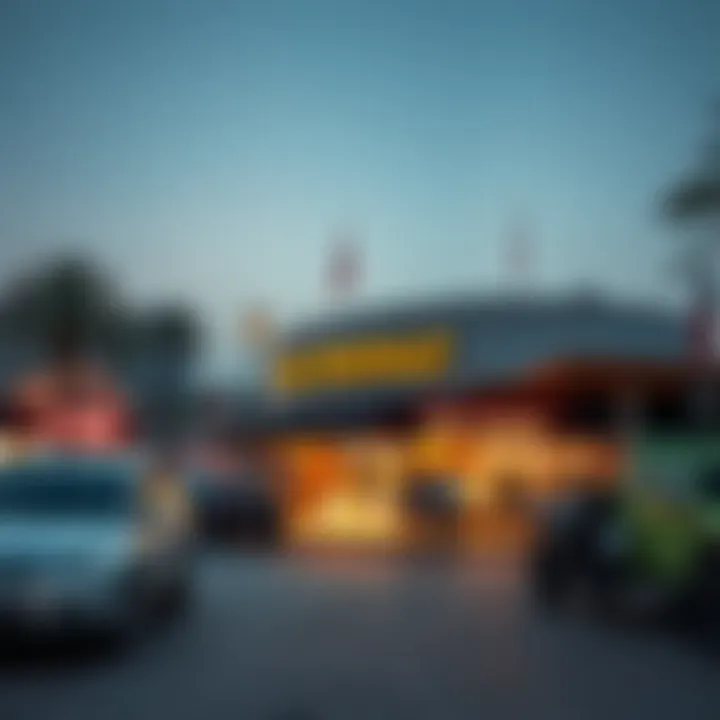 Surrounding Attractions Near the Fish Roundabout Surrounding attractions near the Fish Roundabout highlighting local commerce