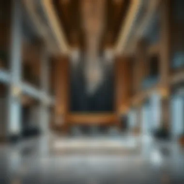 Luxurious interiors of Iris Bay Tower lobby