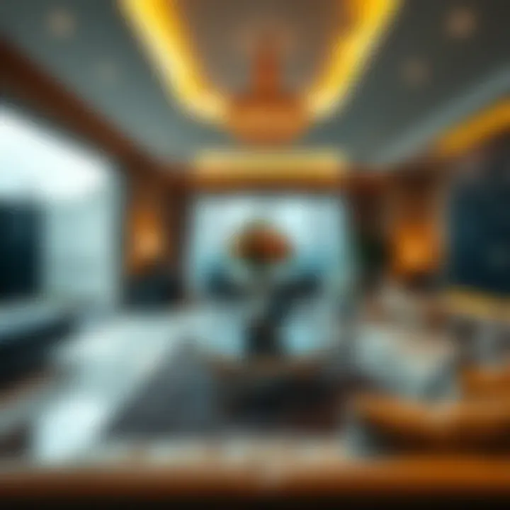 Luxurious Villa Interiors Luxurious villa interior showcasing modern amenities