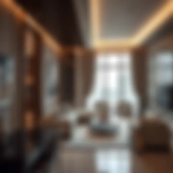 Interior design of a luxurious apartment within Wasl Properties portfolio