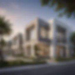 Architectural exterior of Gardenia Townhouses
