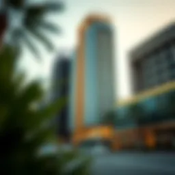 Architectural view of Gold Tower showcasing its modern design.