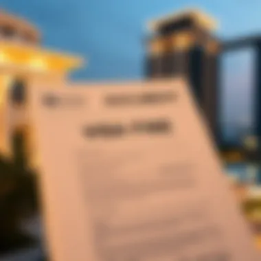 Official document related to visa fines