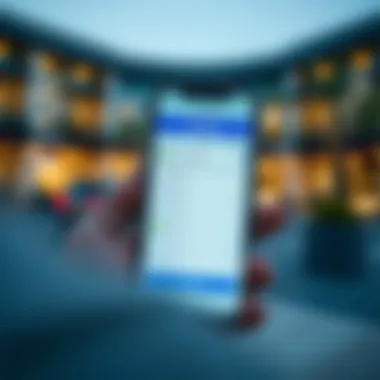 Close-up of a smartphone displaying fine check process