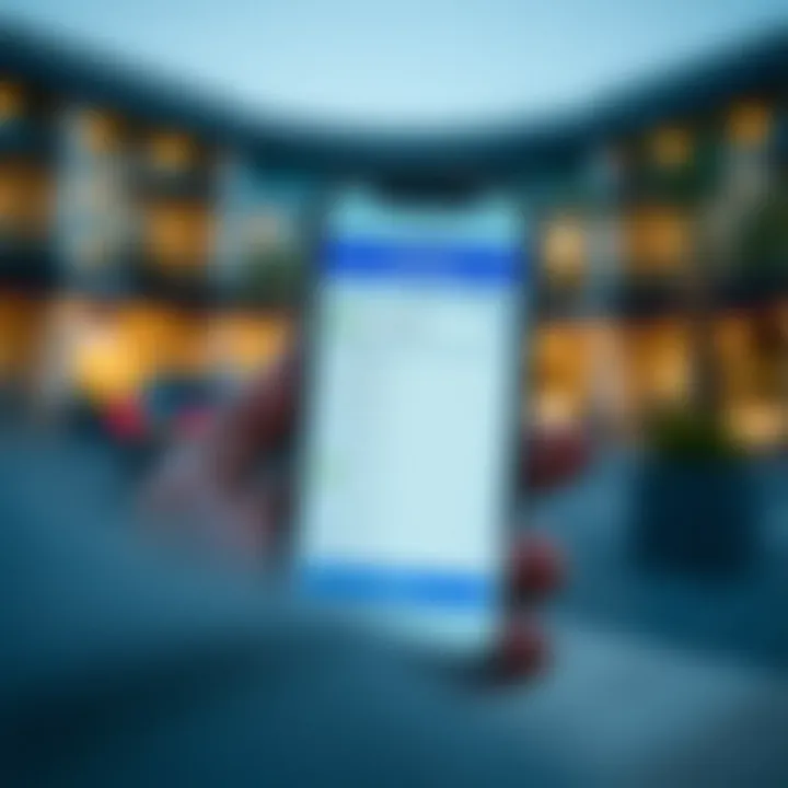 Close-up of a smartphone displaying fine check process