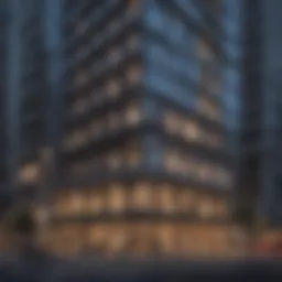 Luxurious facade of Intercontinental Dubai Marina