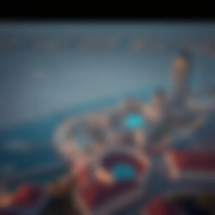 Aerial view of the surrounding area highlighting Jewelz by Danube