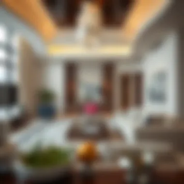 Luxurious living room interior at Jood Residence