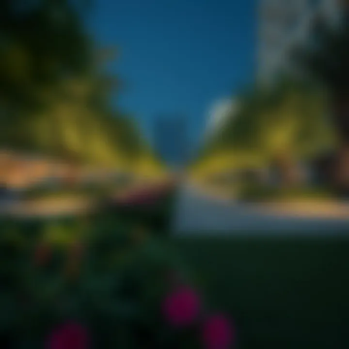 Lush green spaces and parks in Jumeirah Park District 1