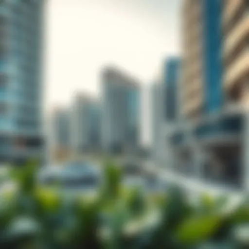 Stunning view of Jumeirah Park District 1 showcasing modern architecture