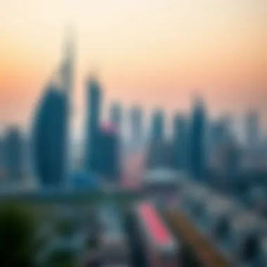 Stunning skyline of Abu Dhabi with modern architecture