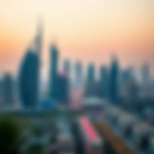 Stunning skyline of Abu Dhabi with modern architecture