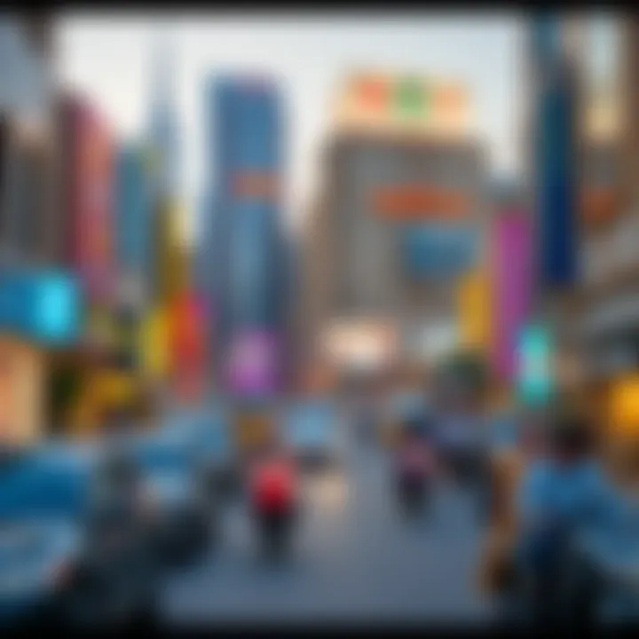 Vibrant city life in Dubai showcasing culture and lifestyle