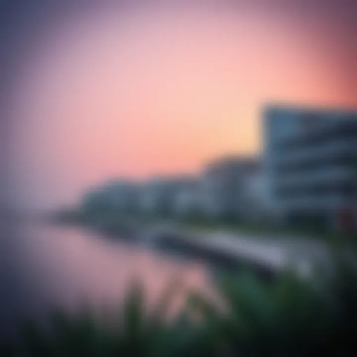 Modern architectural marvels lining the waterfront of Lulu Reem Island