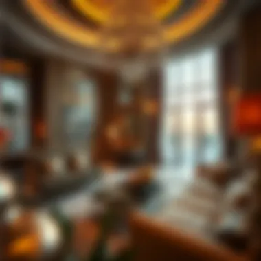 Exquisite Interior Design of a Dubai Luxury Estate Lavishly designed interior of a luxury estate featuring exquisite décor and furnishings