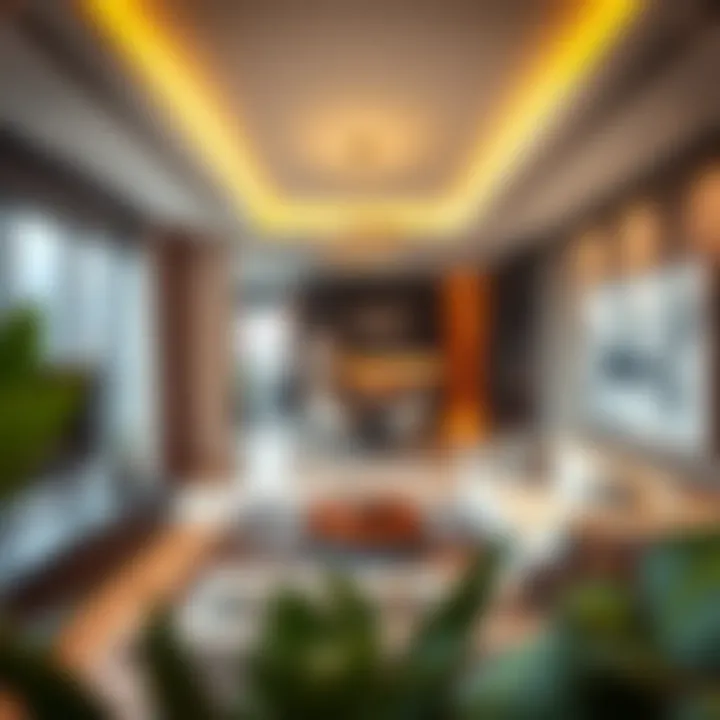 Interior Design of Residential Unit Beautifully designed interior of a residential unit in Masakin Al Furjan highlighting modern living.