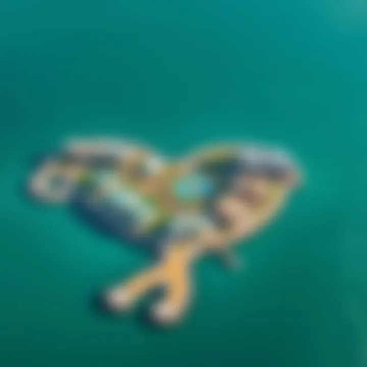 Aerial view of Palm Jumeirah showcasing its unique shape and luxury villas